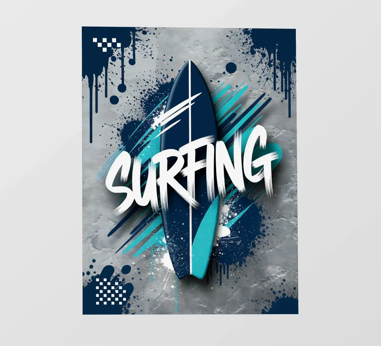 Surfing: Graffiti Surfboard pellicola backlit da GameDay Studio