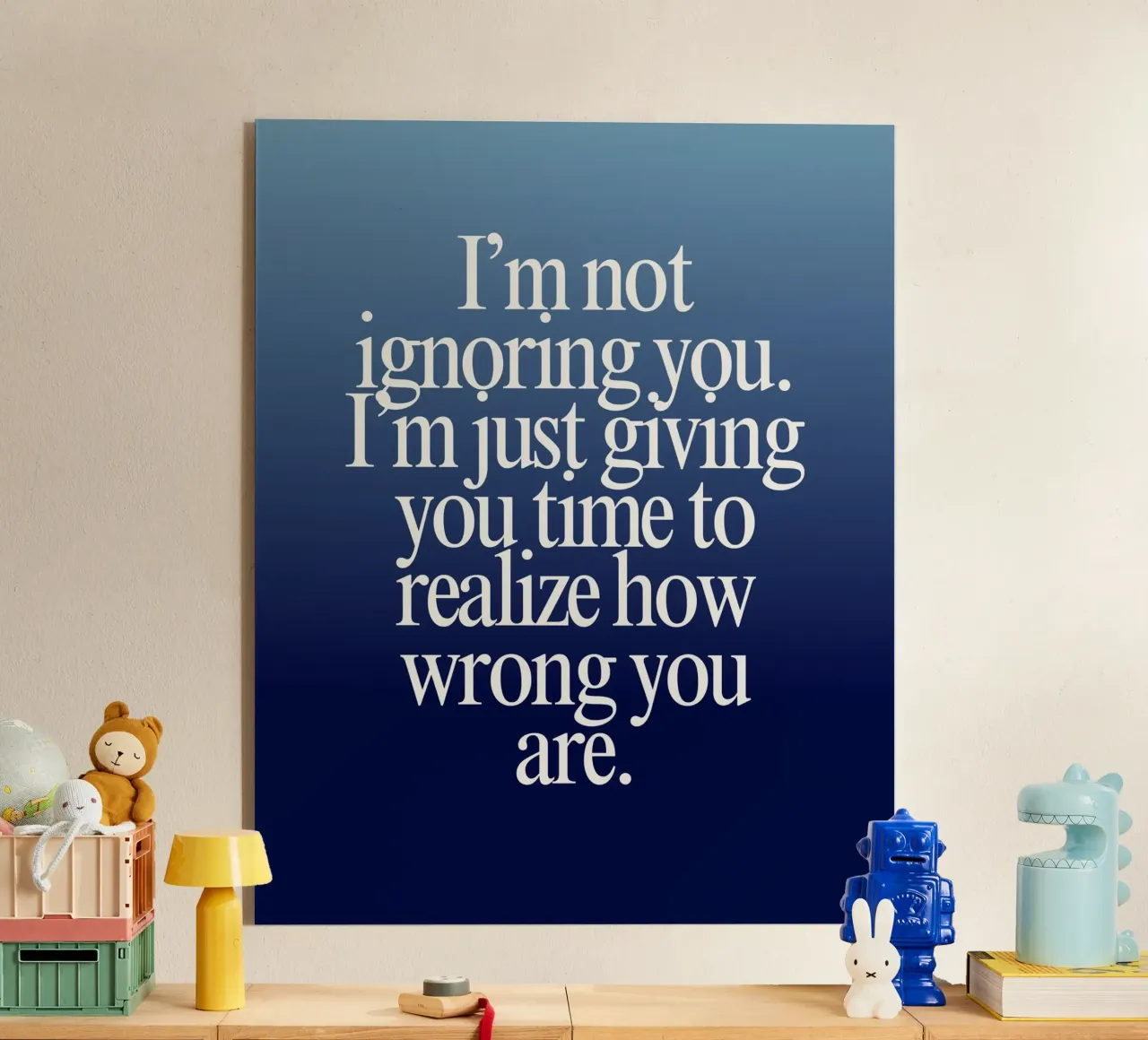 the art of ignoring plexiglass da Ambition Wall