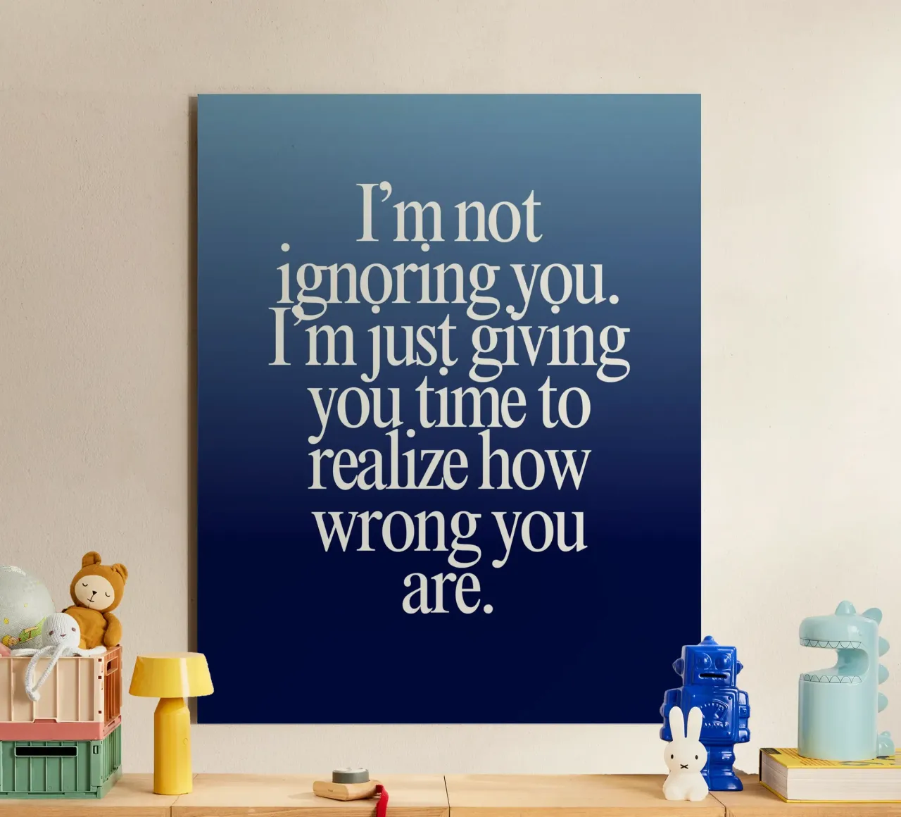 the art of ignoring alluminio dibond da Ambition Wall