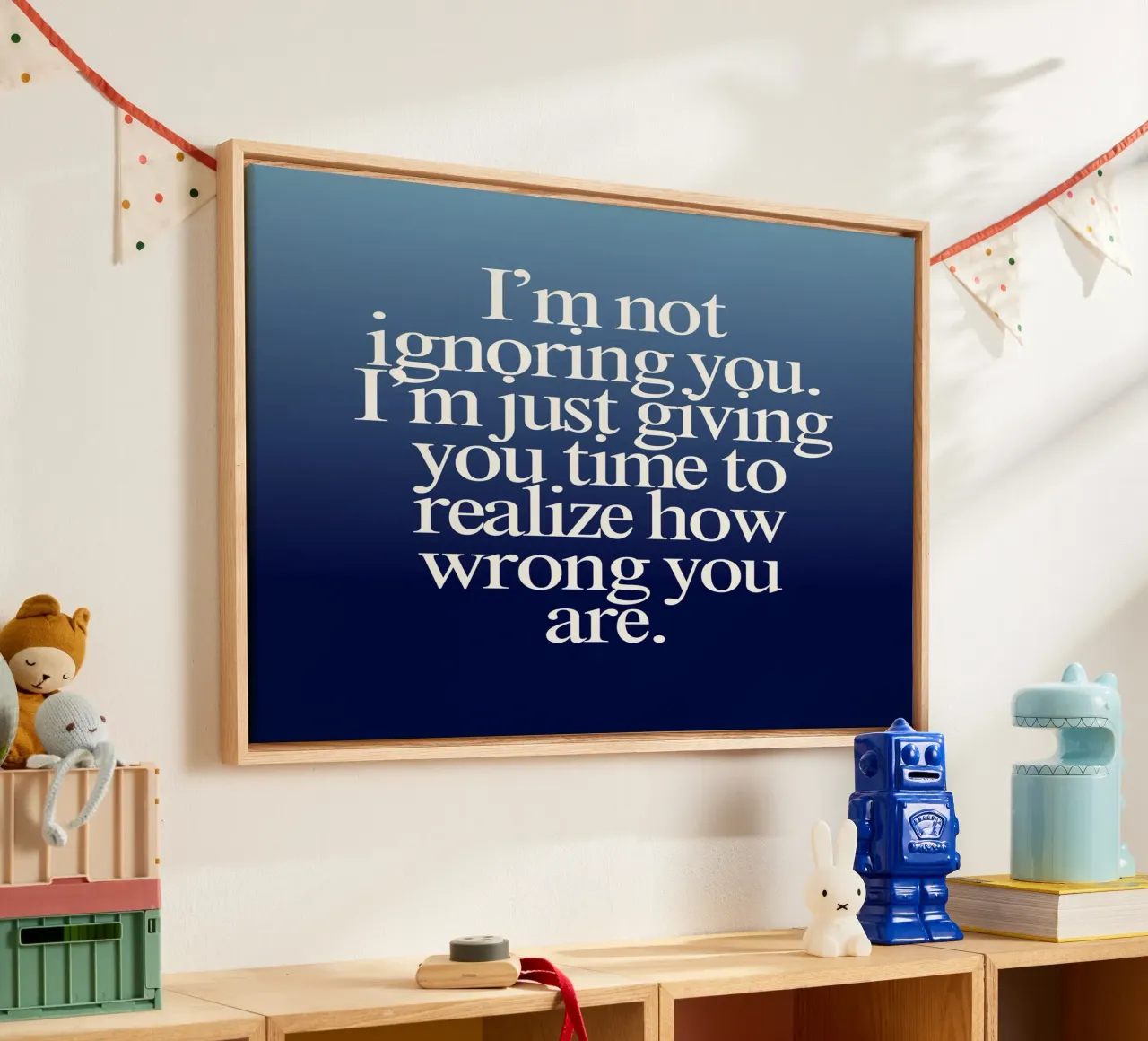 the art of ignoring canvas by Ambition Wall