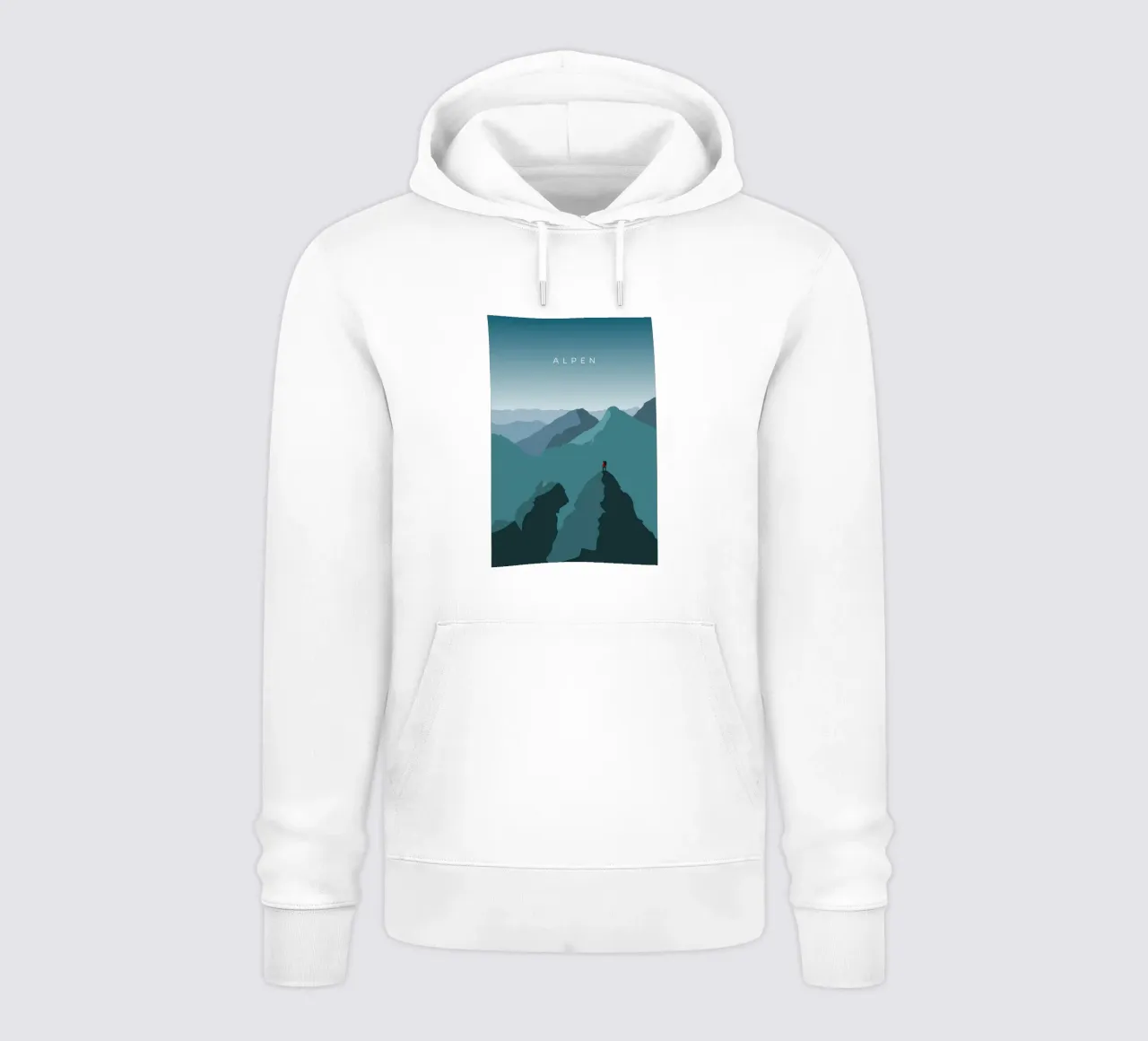 Alpen felpa con cappuccio da minimalist designs
