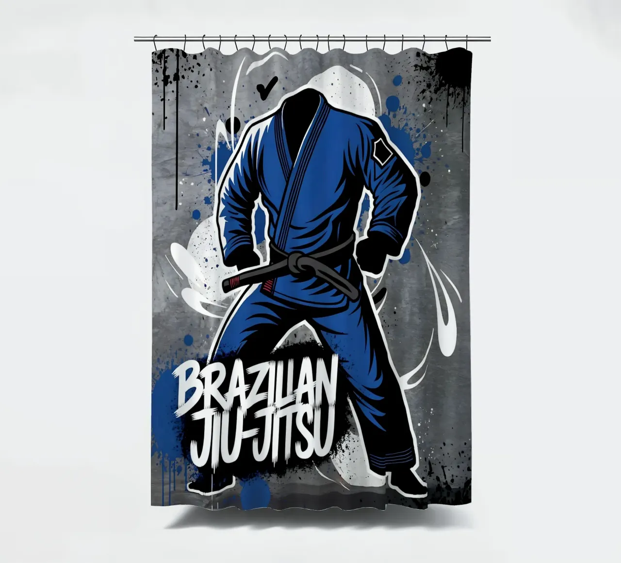 Jiu-Jitsu: Gioco a terra con i graffiti tenda da doccia da GameDay Studio
