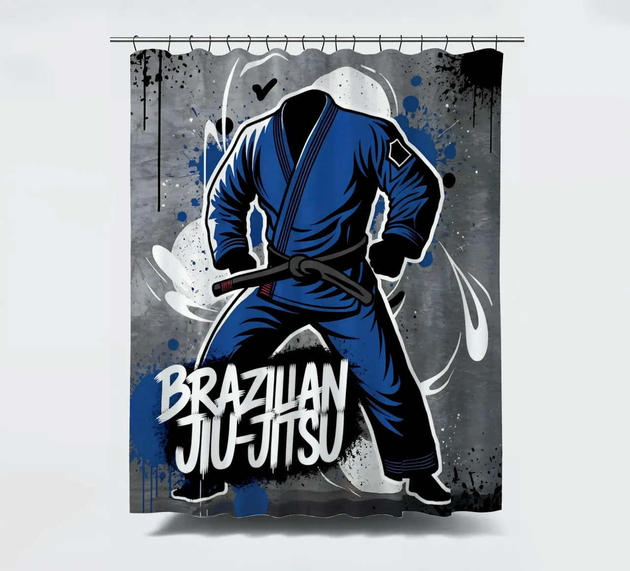 Jiu-Jitsu: Gioco a terra con i graffiti tenda da doccia da GameDay Studio
