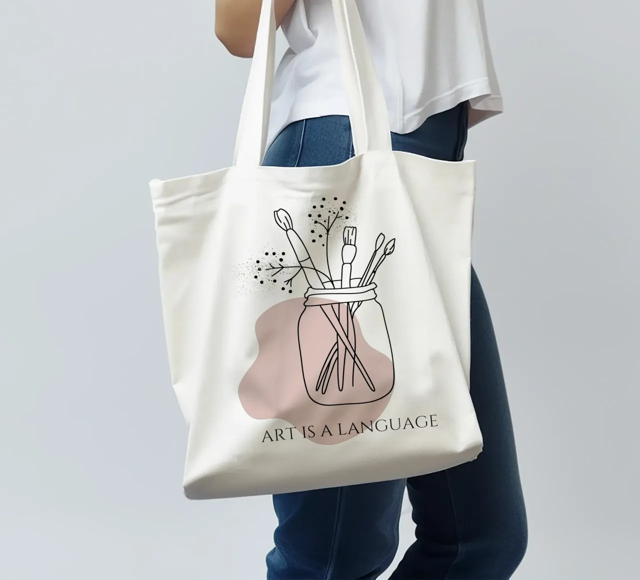 Art is a language borsa in juta da Headless Monkeys