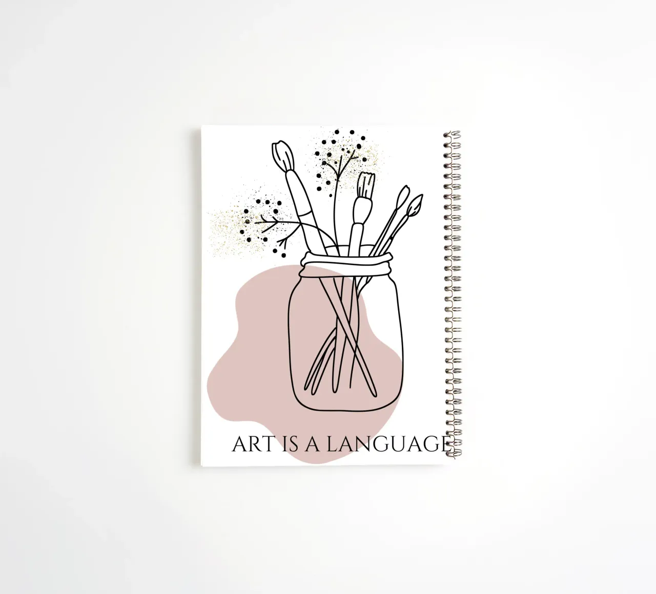 Art is a language spiral notebook by Headless Monkeys