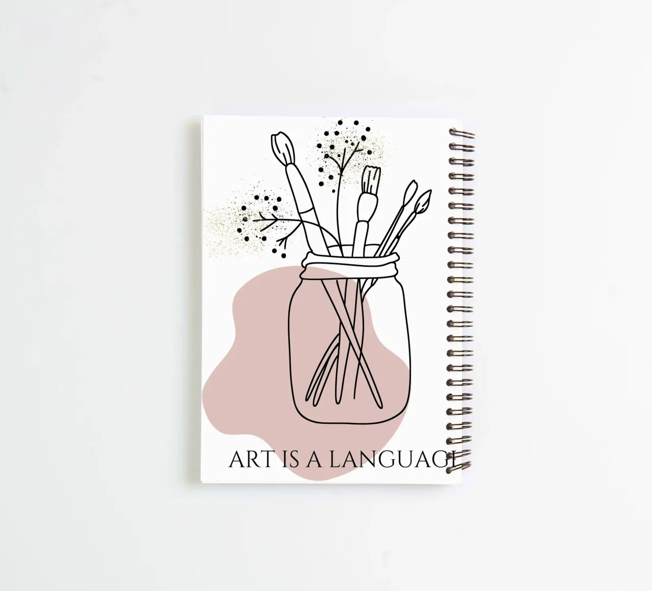 Art is a language spiral notebook by Headless Monkeys
