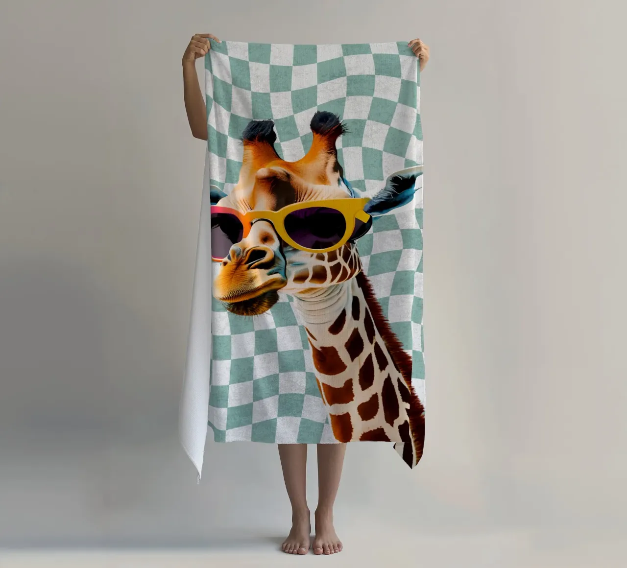 Goccia di giraffa telo mare da Doodle Dreams Art