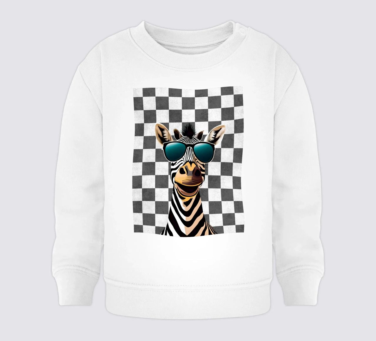 Scanalatura a zebra felpa neonato da Doodle Dreams Art