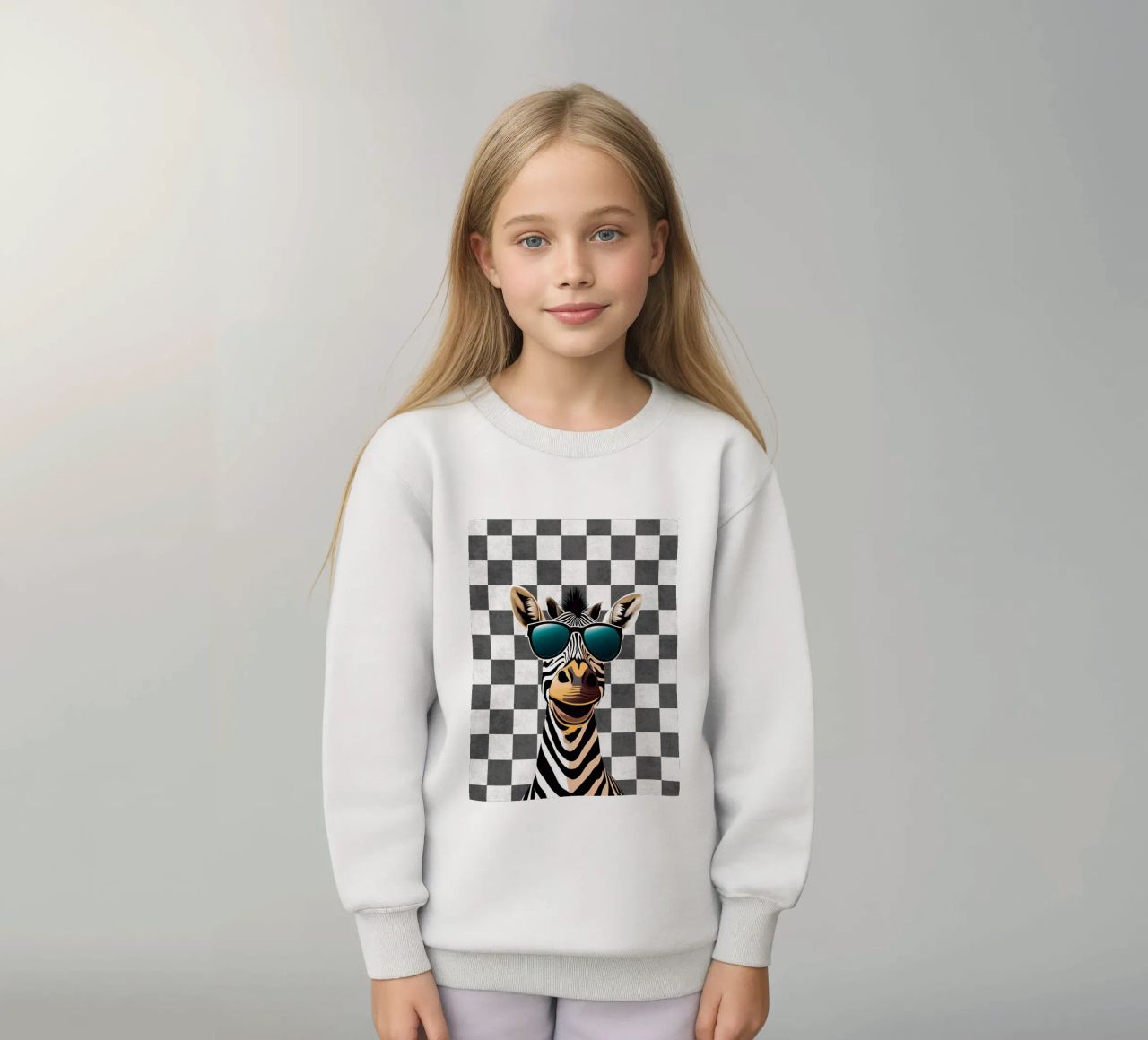 Scanalatura a zebra felpa bambino da Doodle Dreams Art