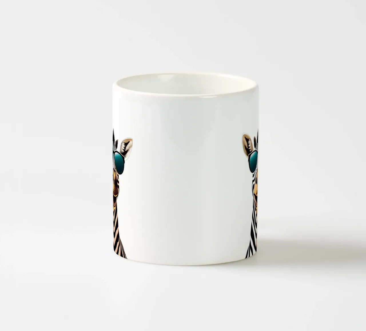 Zebra-Rille Keramik Tasse von Doodle Dreams Art