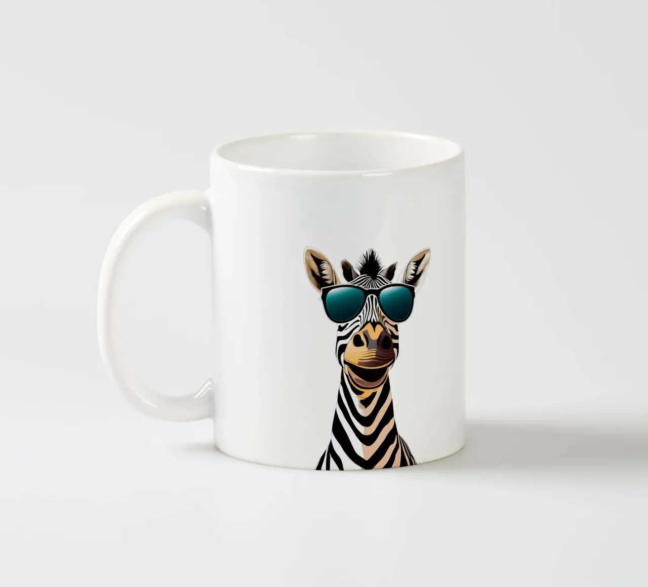 Zebra-Rille Keramik Tasse von Doodle Dreams Art