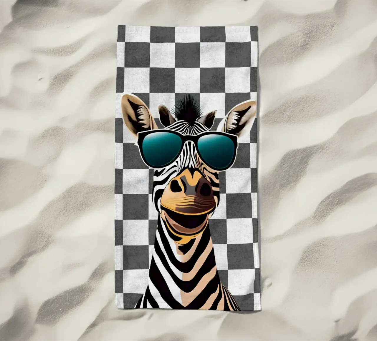 Scanalatura a zebra telo mare da Doodle Dreams Art