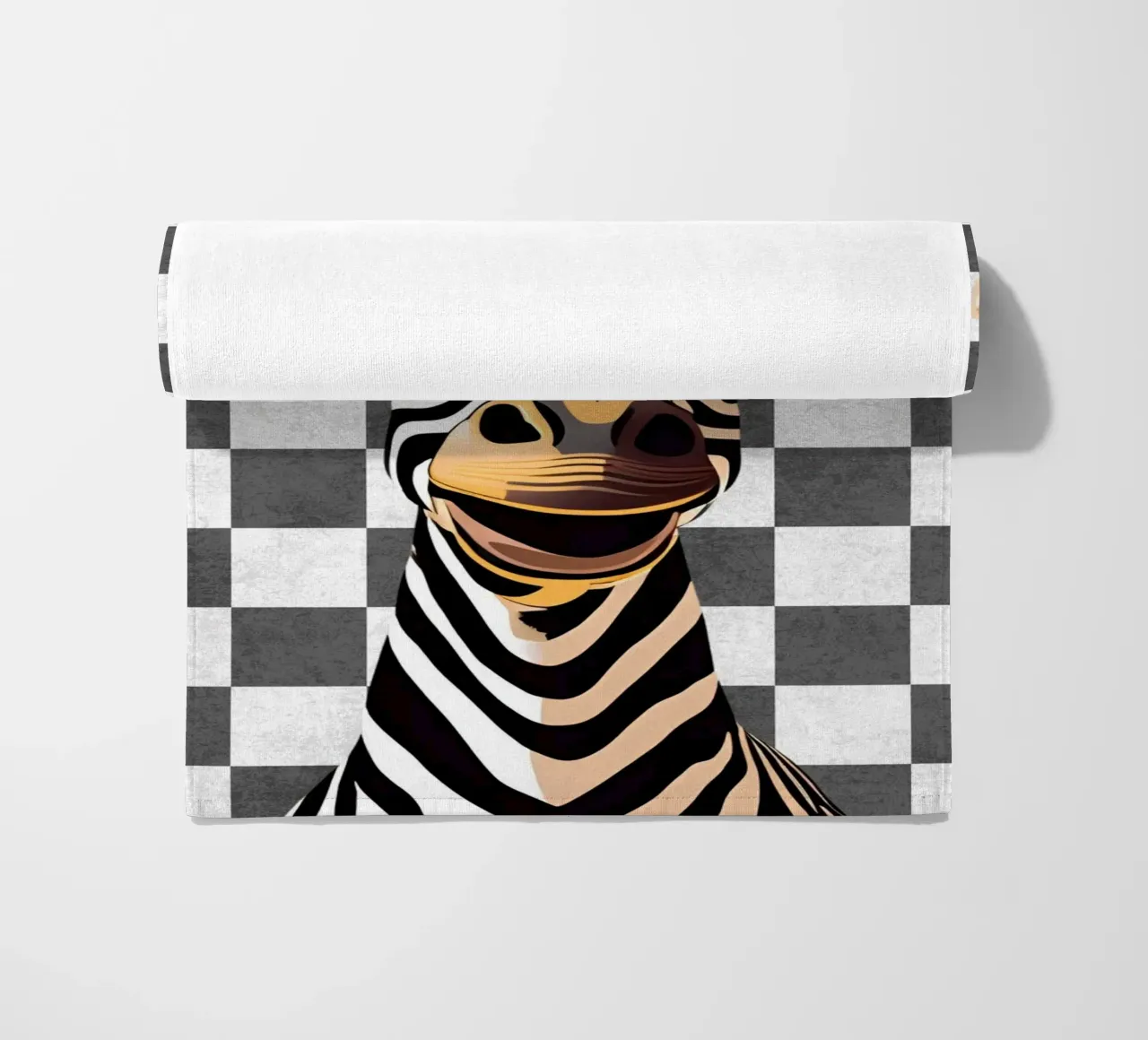 Scanalatura a zebra telo mare da Doodle Dreams Art