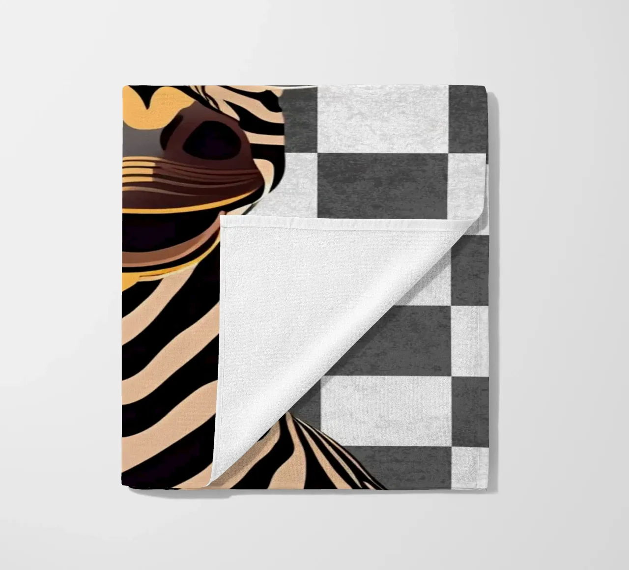 Scanalatura a zebra telo mare da Doodle Dreams Art