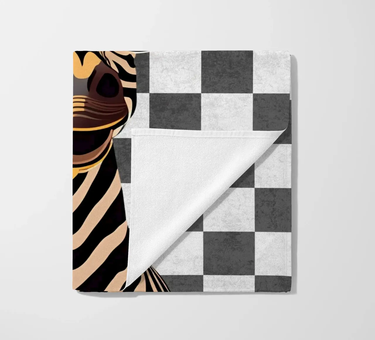 Scanalatura a zebra telo mare da Doodle Dreams Art