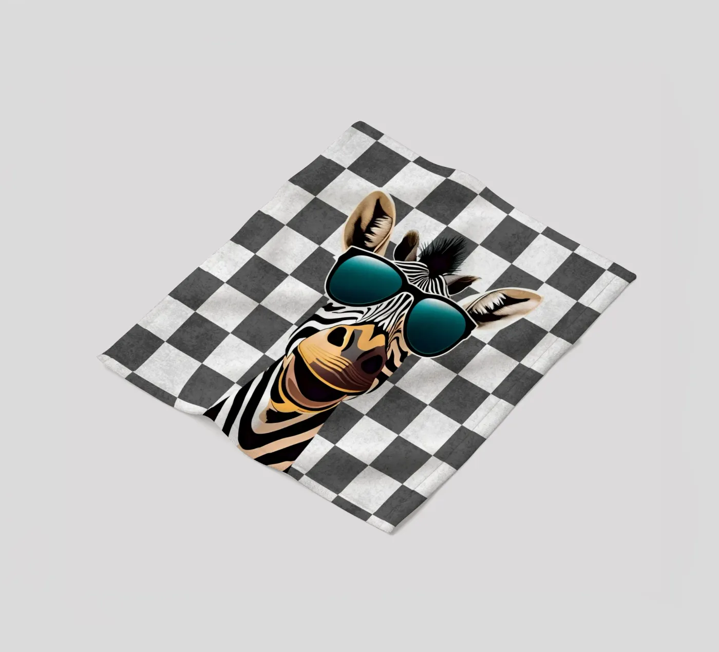 Zebra groef fleecedeken van Doodle Dreams Art