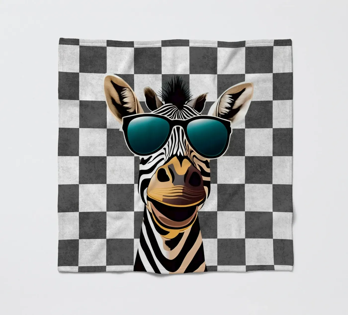 Zebra groef fleecedeken van Doodle Dreams Art