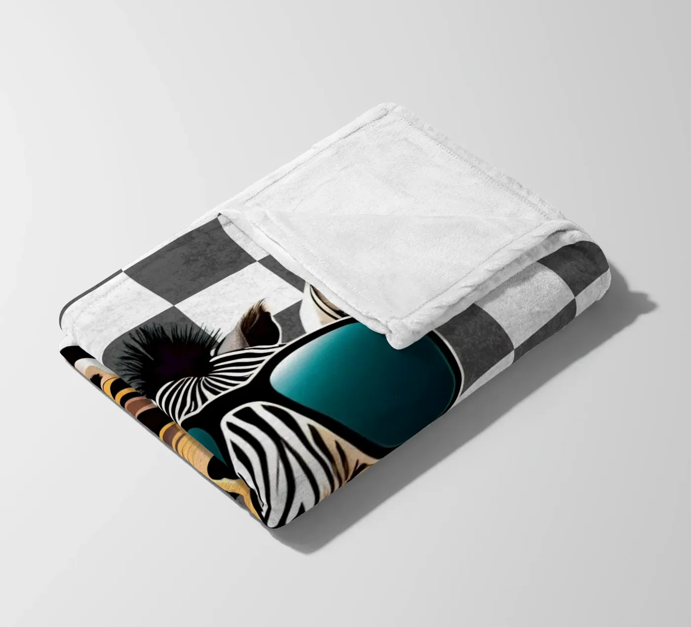 Zebra groef fleecedeken van Doodle Dreams Art