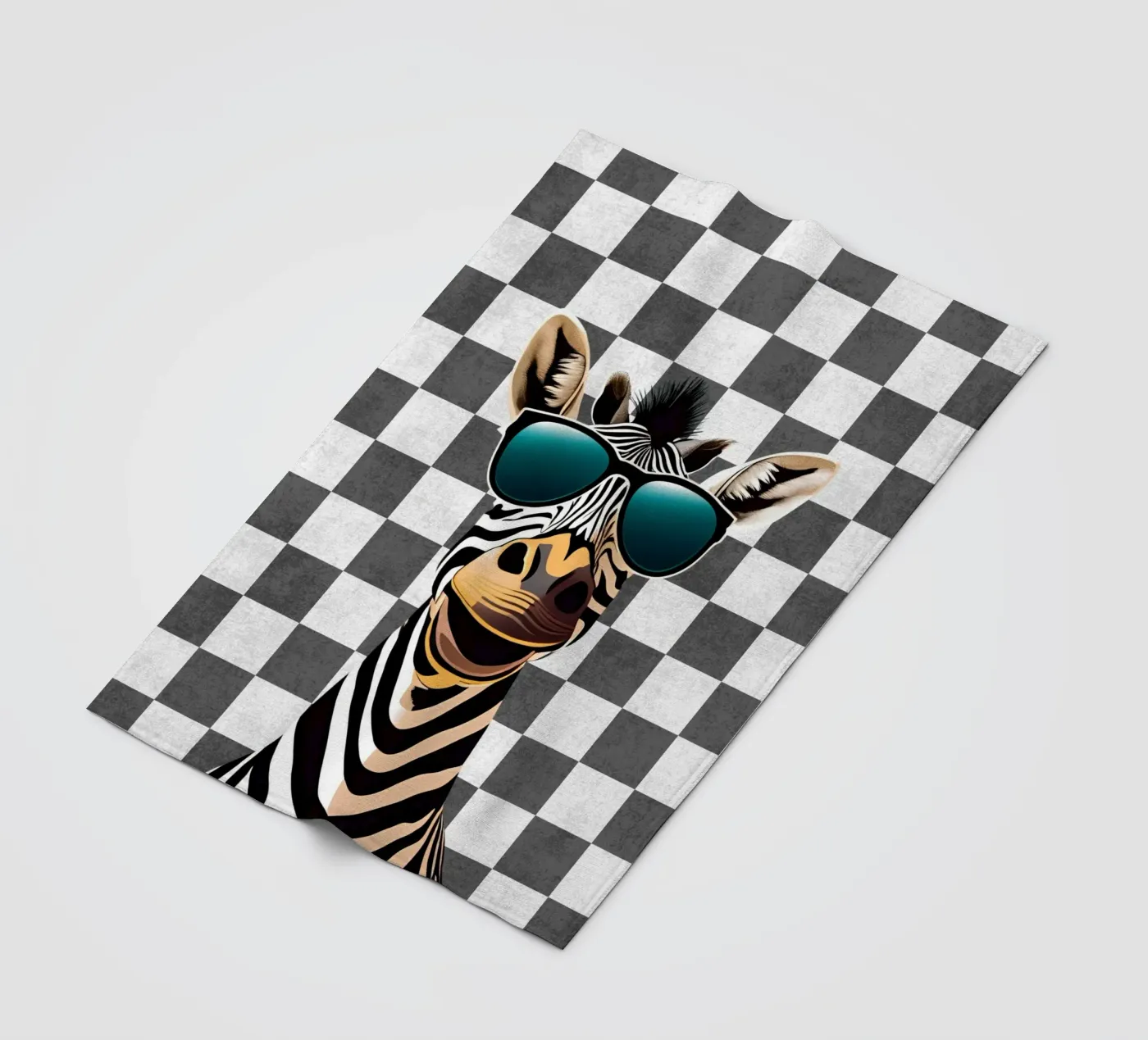 Zebra groef fleecedeken van Doodle Dreams Art