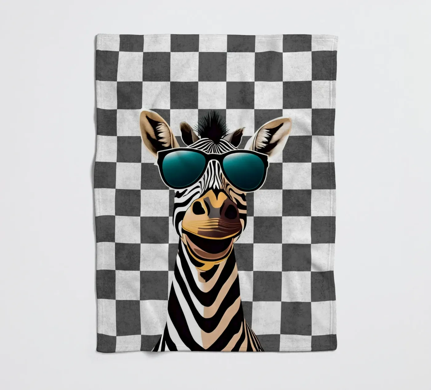 Zebra groef fleecedeken van Doodle Dreams Art