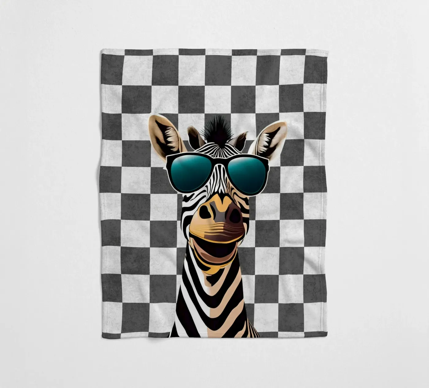Zebra groef fleecedeken van Doodle Dreams Art