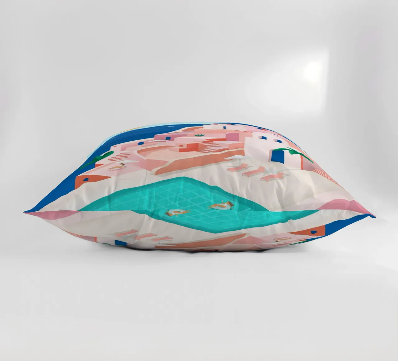 Santorini Print cuscino da PetrArts