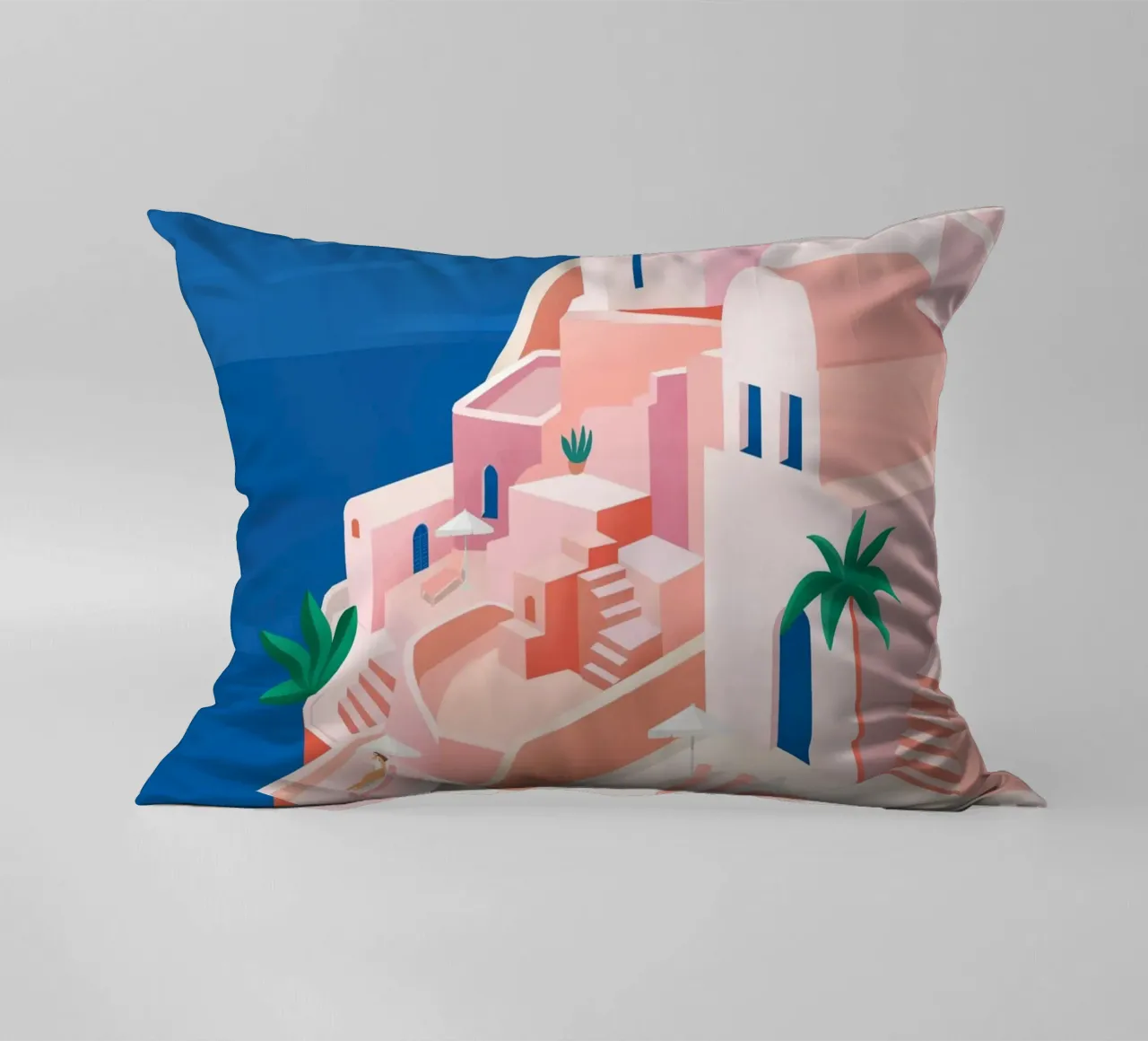 Santorini Print cuscino da PetrArts