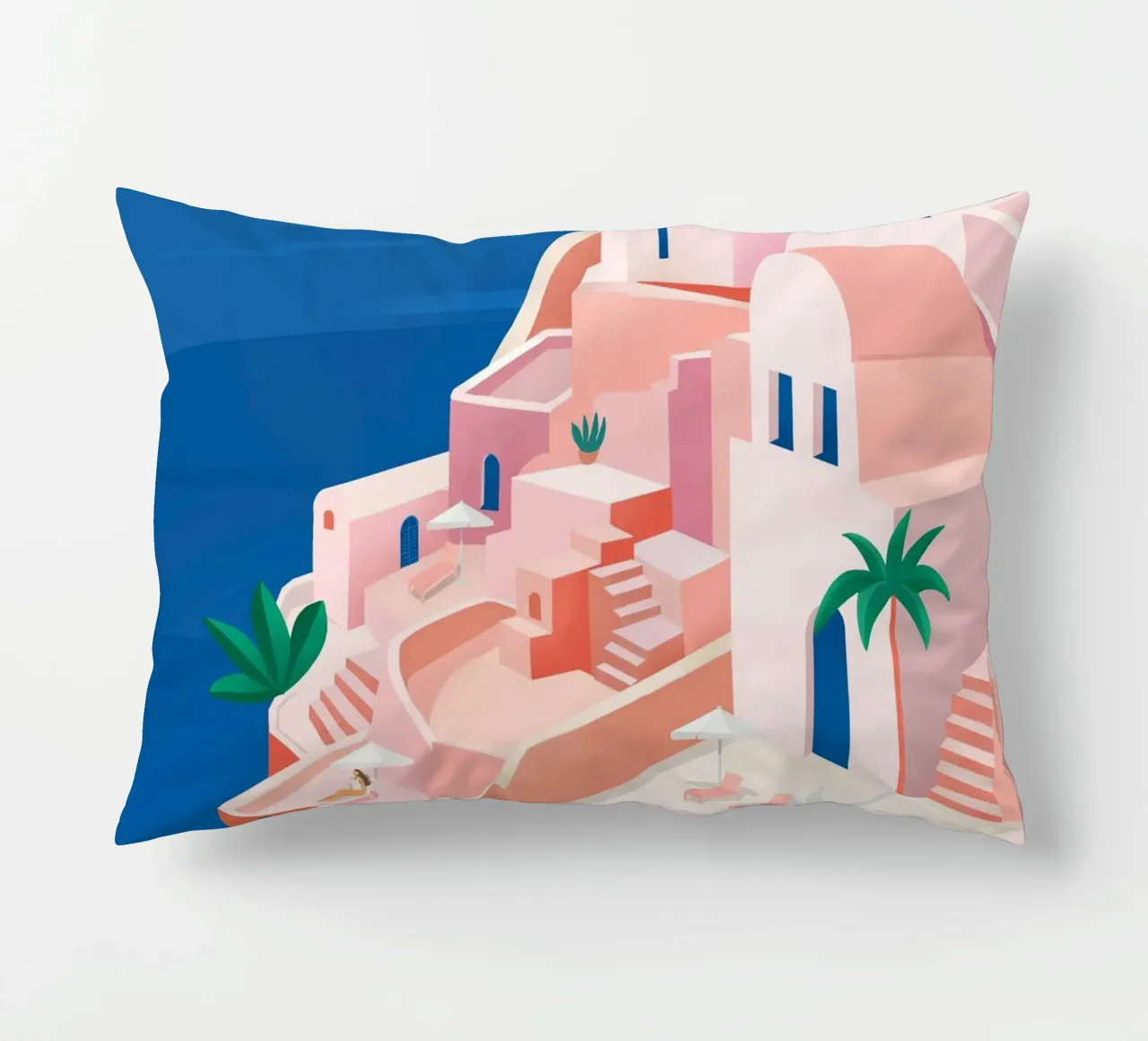 Santorini Print cuscino da PetrArts