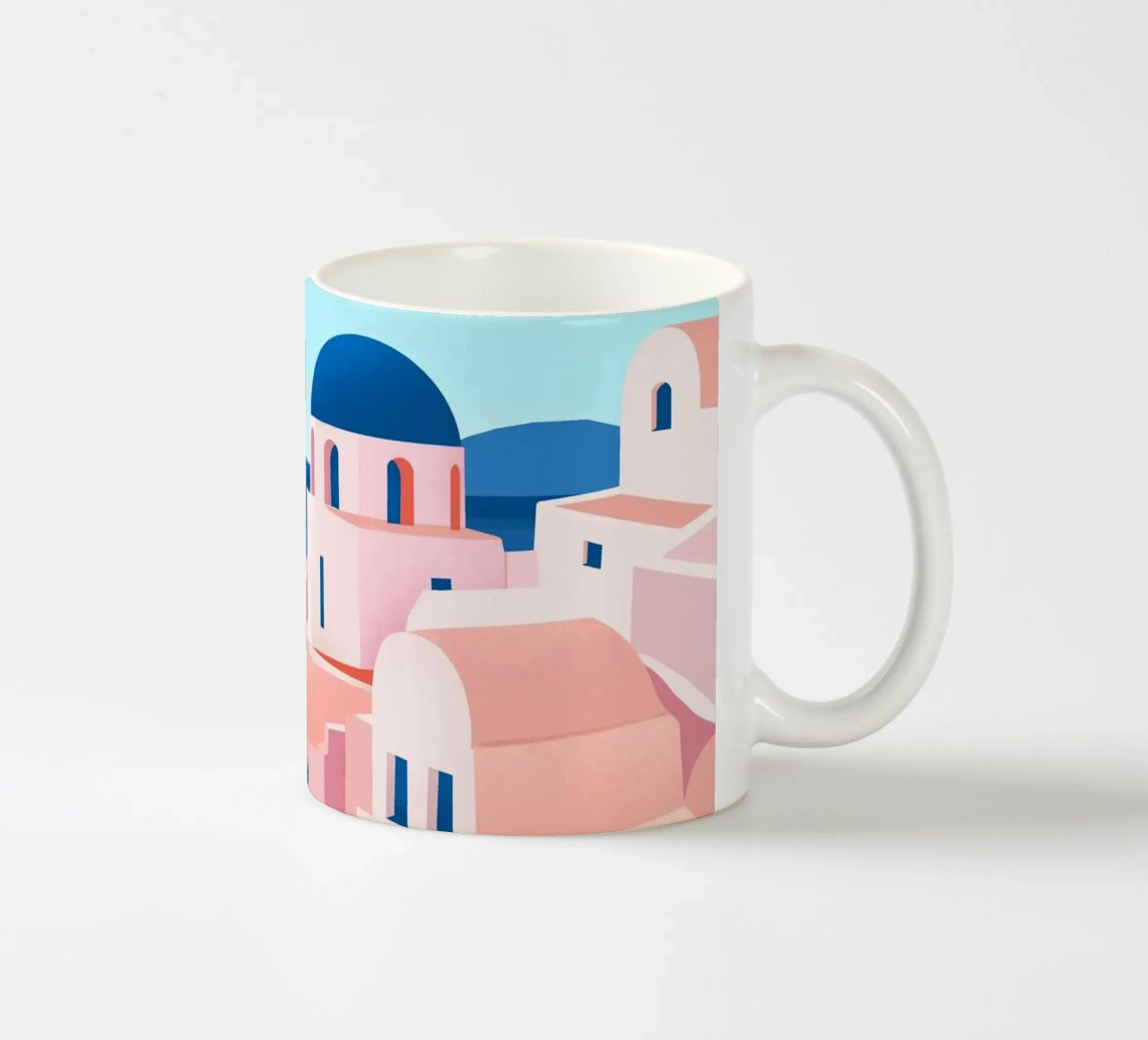 Santorini Print tazza in ceramica da PetrArts
