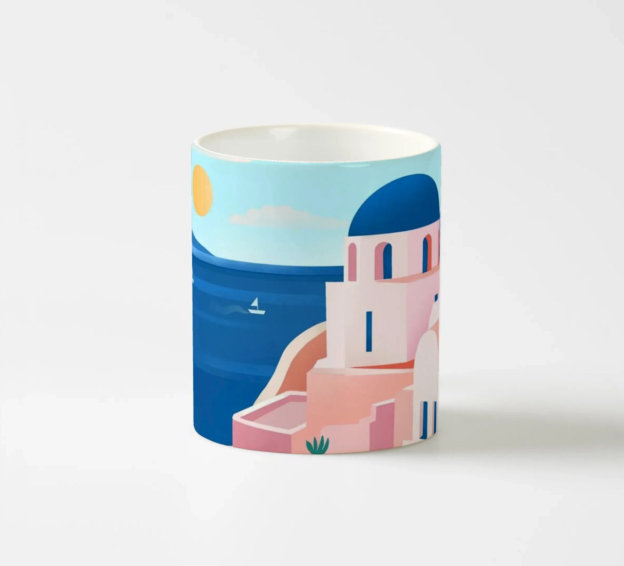 Santorini Print tazza in ceramica da PetrArts