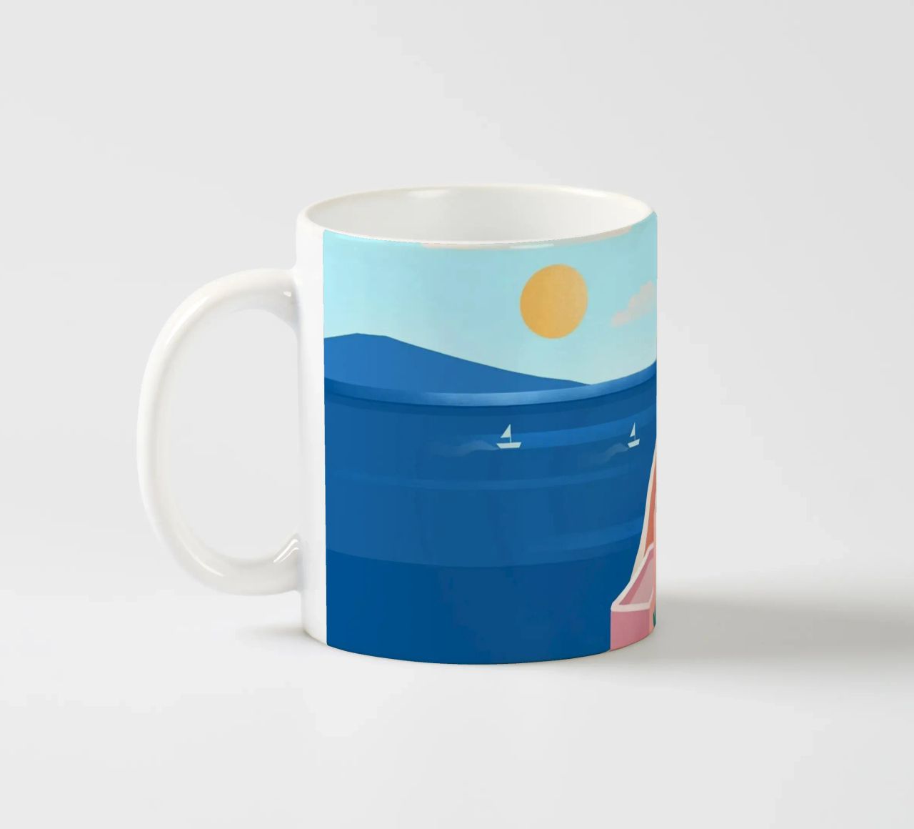 Santorini Print tazza in ceramica da PetrArts