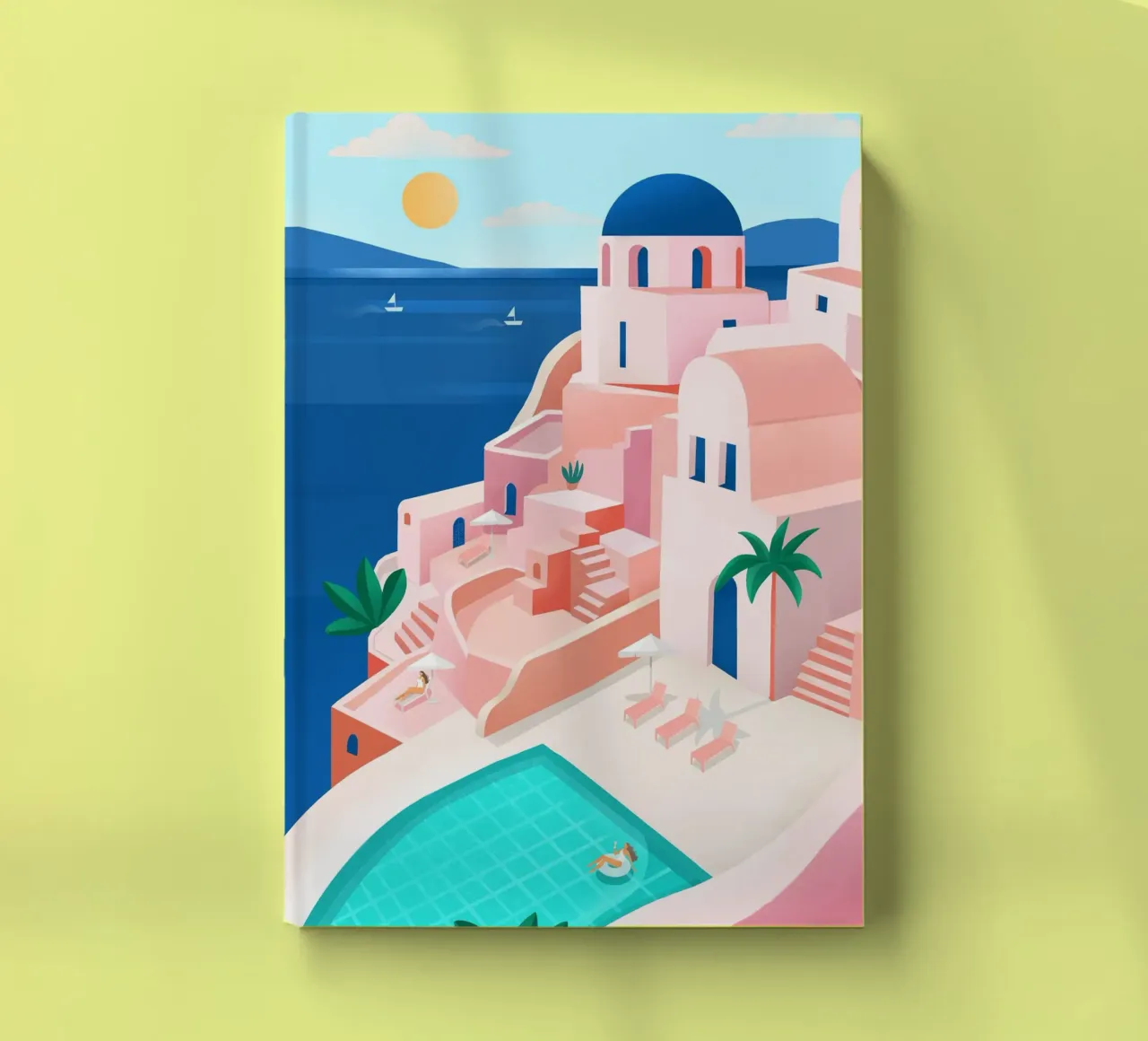 Santorini Print diario da PetrArts