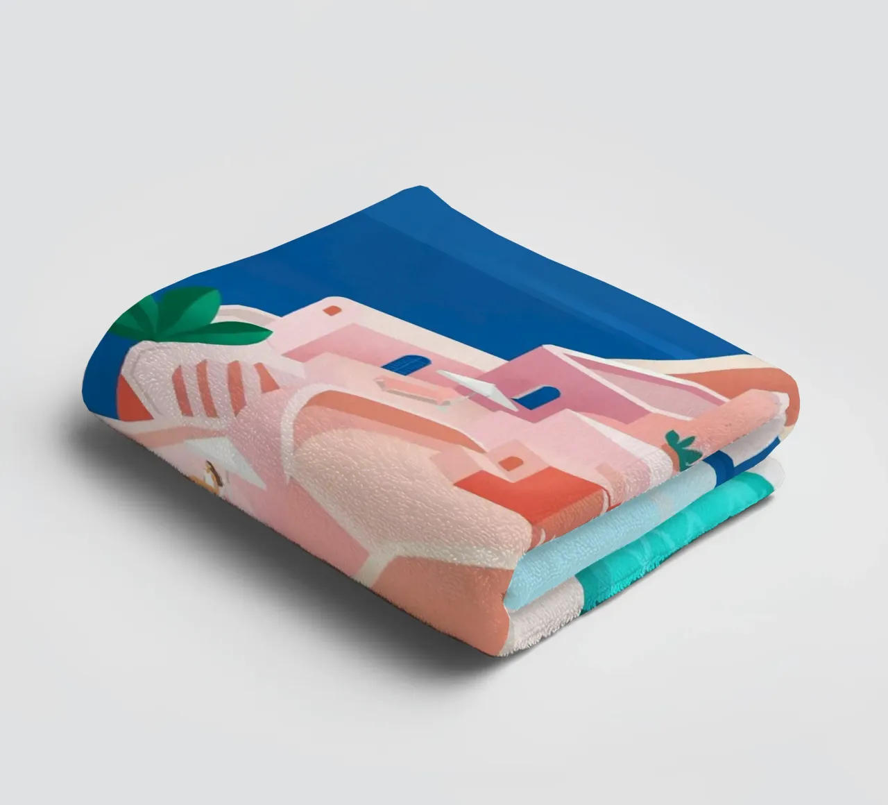 Santorini Print asciugamano da bagno da PetrArts