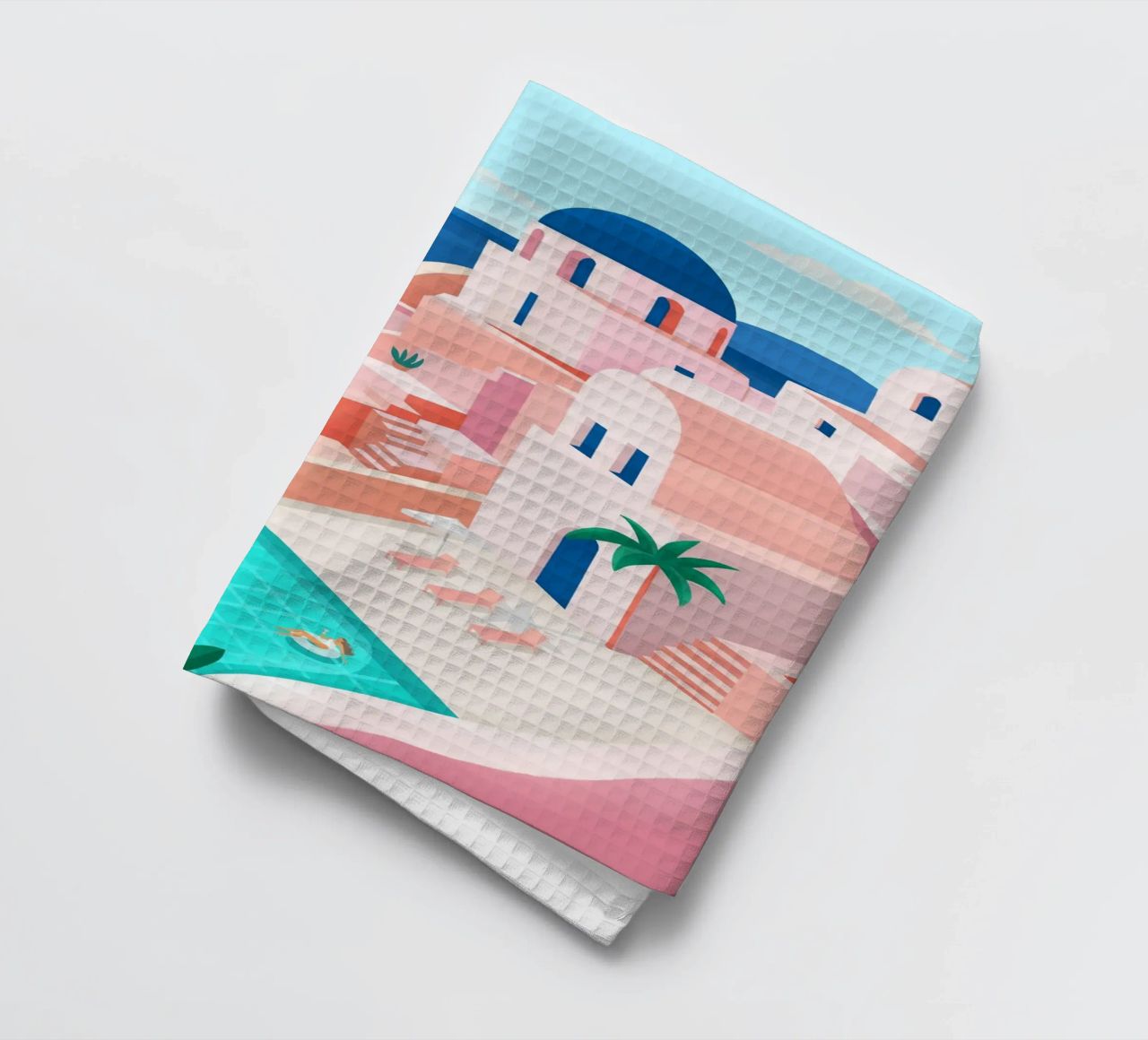 Santorini Print canovaccio da cucina da PetrArts