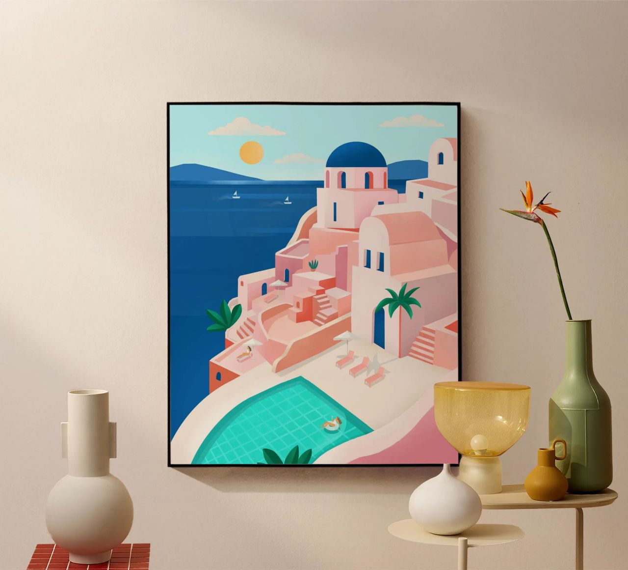 Santorini Print plexiglass da PetrArts