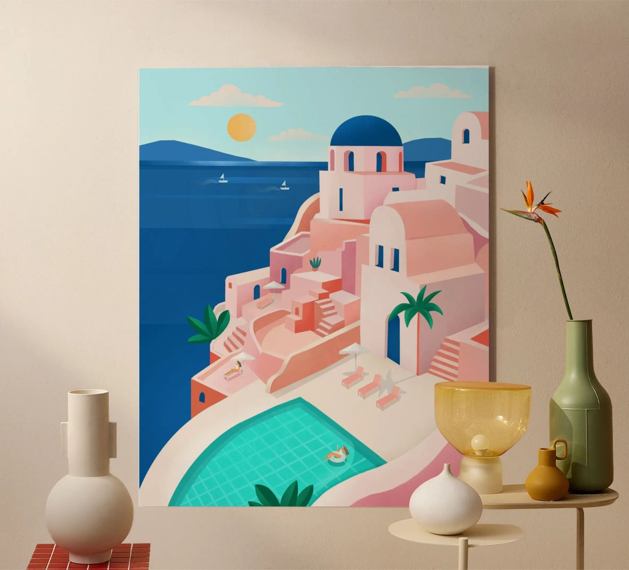 Santorini Print plexiglass da PetrArts