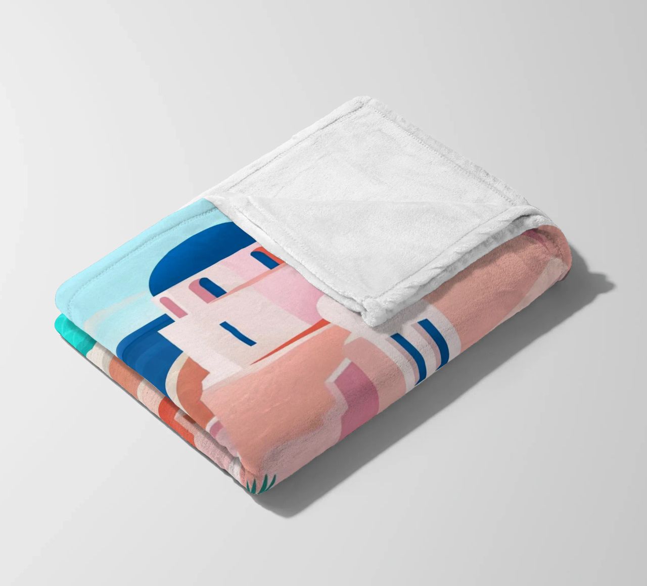 Santorini Print coperta in pile da PetrArts