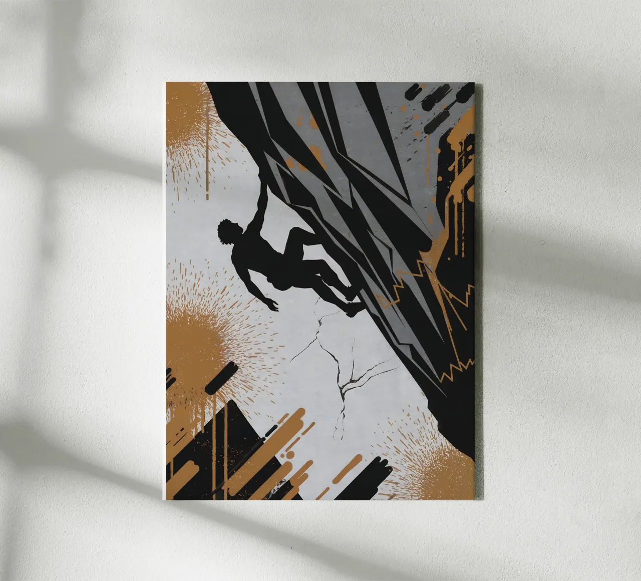 Arrampicata: Graffiti Ascend tela con Cornice a cassetta da GameDay Studio