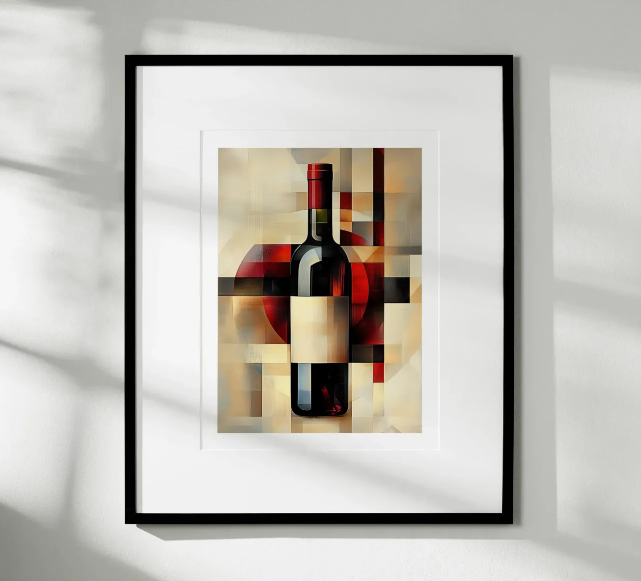 Bouteille de vin en abstraction hahnemühle de Spice & Style