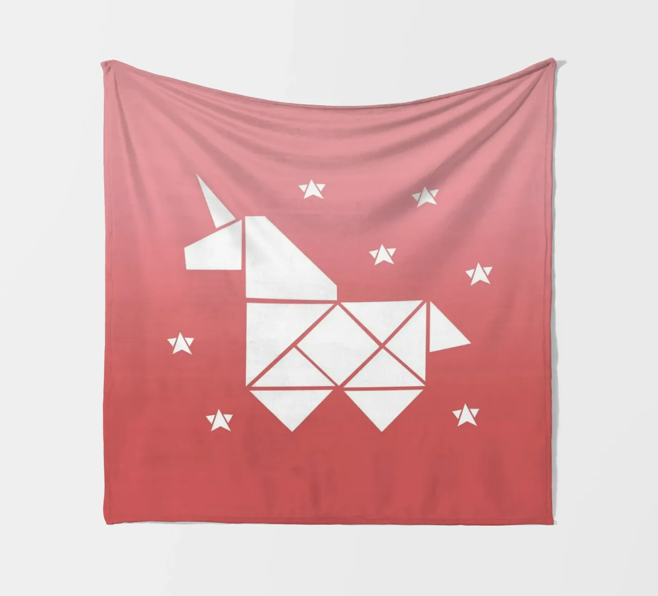 Sparkling gradient unicorn rosa coperta in pile da BAINAI KIDS