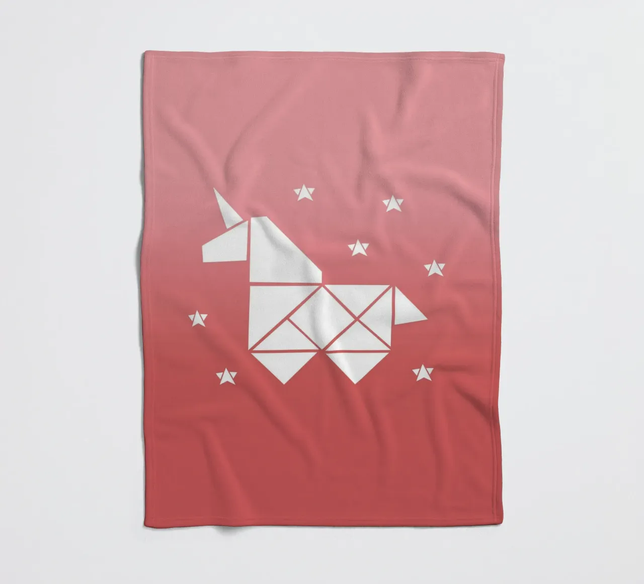 Sparkling gradient unicorn rosa coperta in pile da BAINAI KIDS