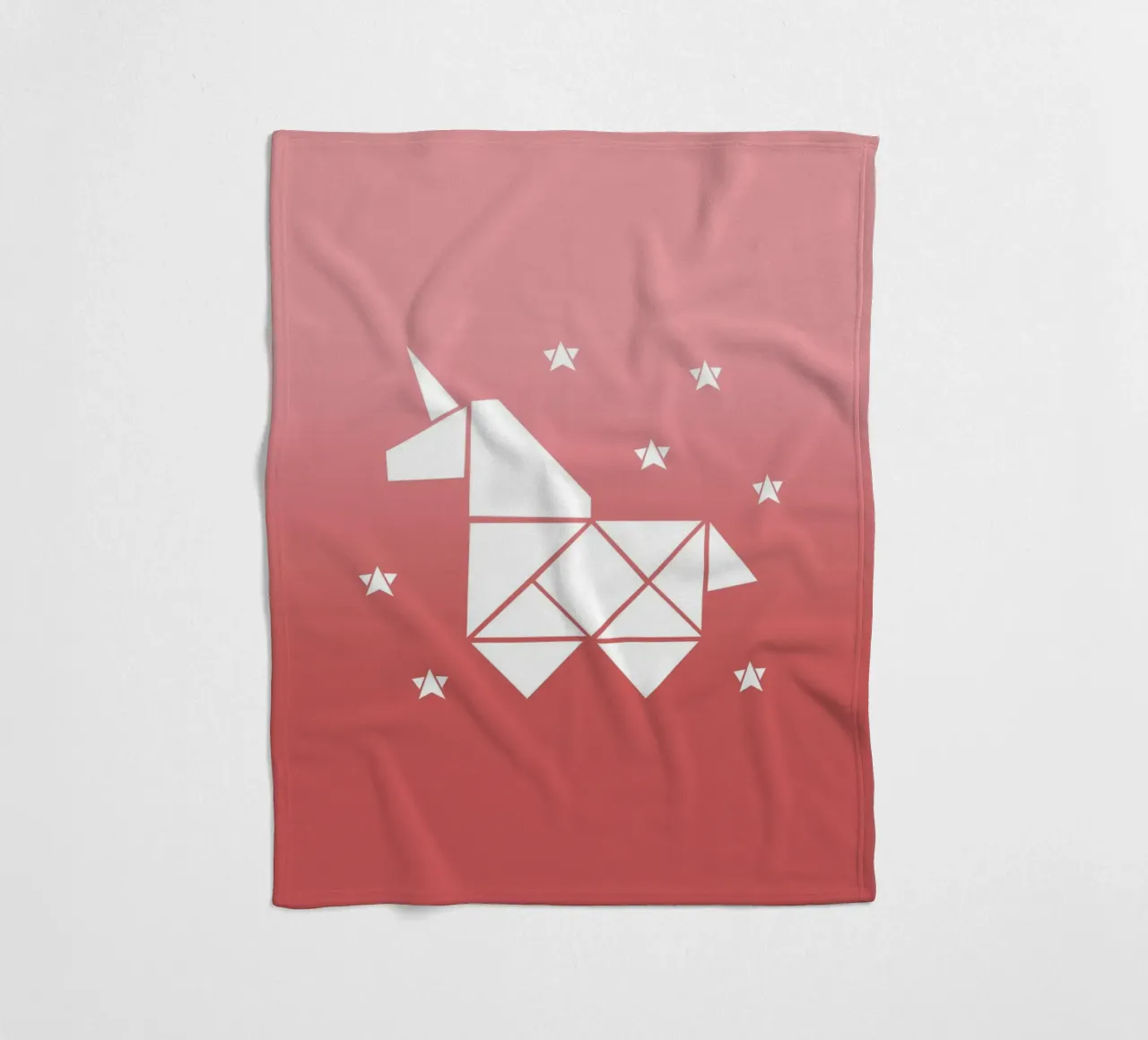 Sparkling gradient unicorn rosa coperta in pile da BAINAI KIDS