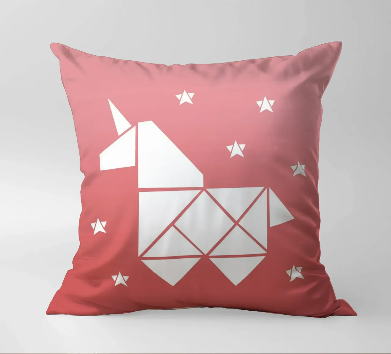 Sparkling gradient unicorn rosa cuscino da BAINAI KIDS