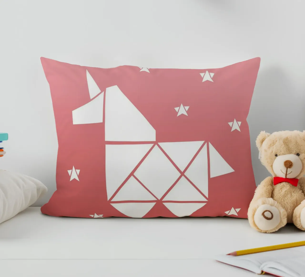 Sparkling gradient unicorn rosa cuscino da BAINAI KIDS