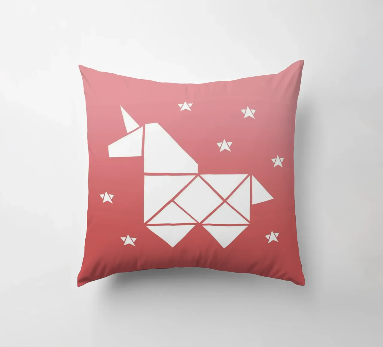 Sparkling gradient unicorn rosa cuscino da BAINAI KIDS