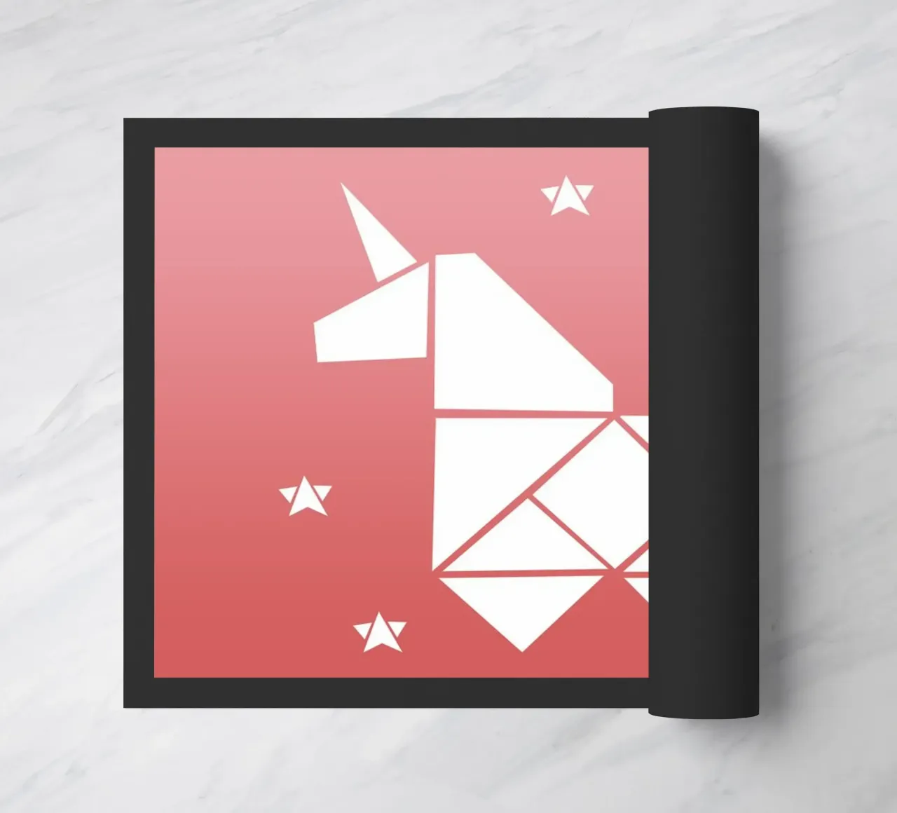 Sparkling gradient unicorn rosa zerbino da BAINAI KIDS