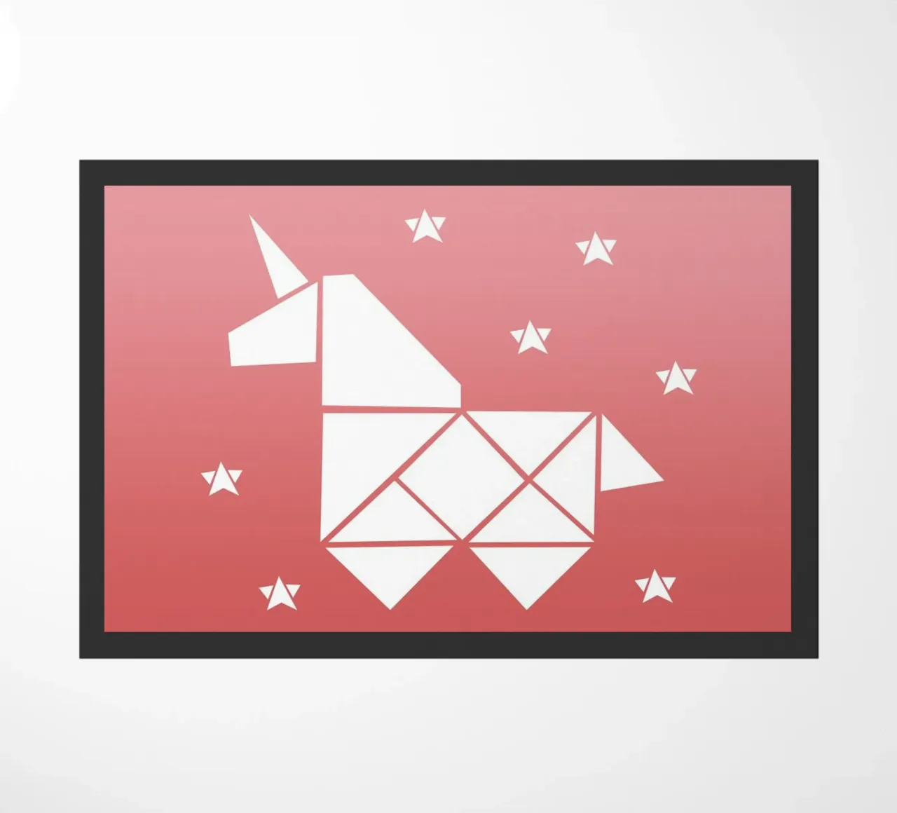 Sparkling gradient unicorn rosa zerbino da BAINAI KIDS