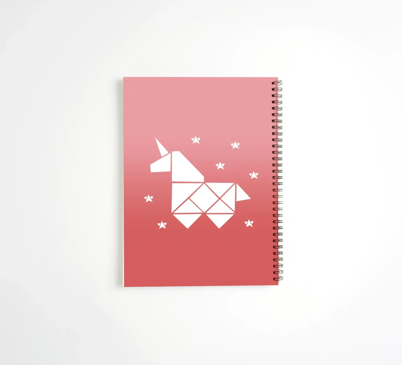 Sparkling gradient unicorn rosa diario ad anelli da BAINAI KIDS