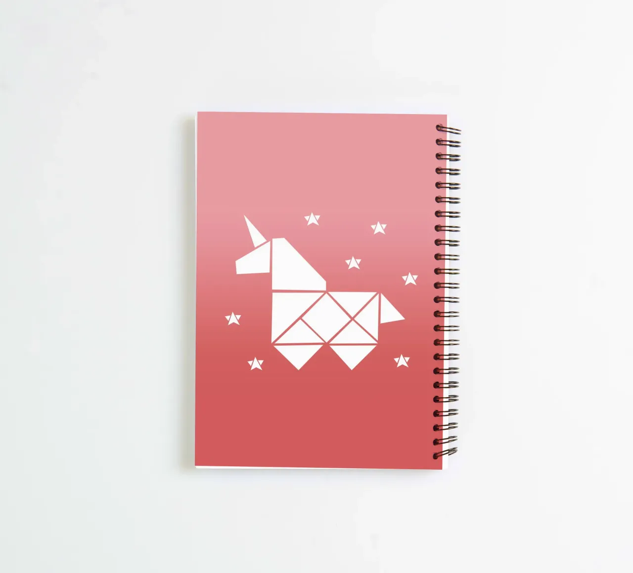 Sparkling gradient unicorn rosa diario ad anelli da BAINAI KIDS