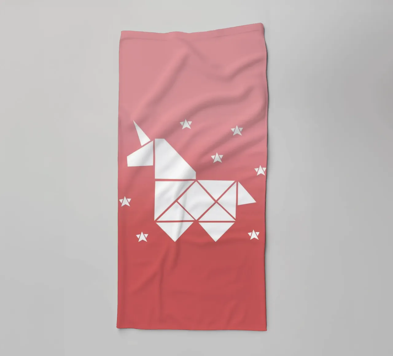 Sparkling gradient unicorn rosa asciugamano da bagno da BAINAI KIDS